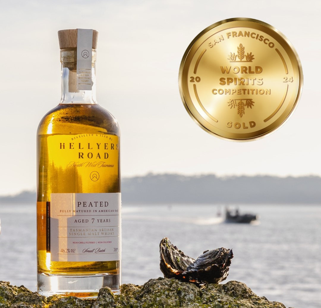 Hellyers Road Distillery’s Gold Award-winning Peated 7YO Single Malt Whisky