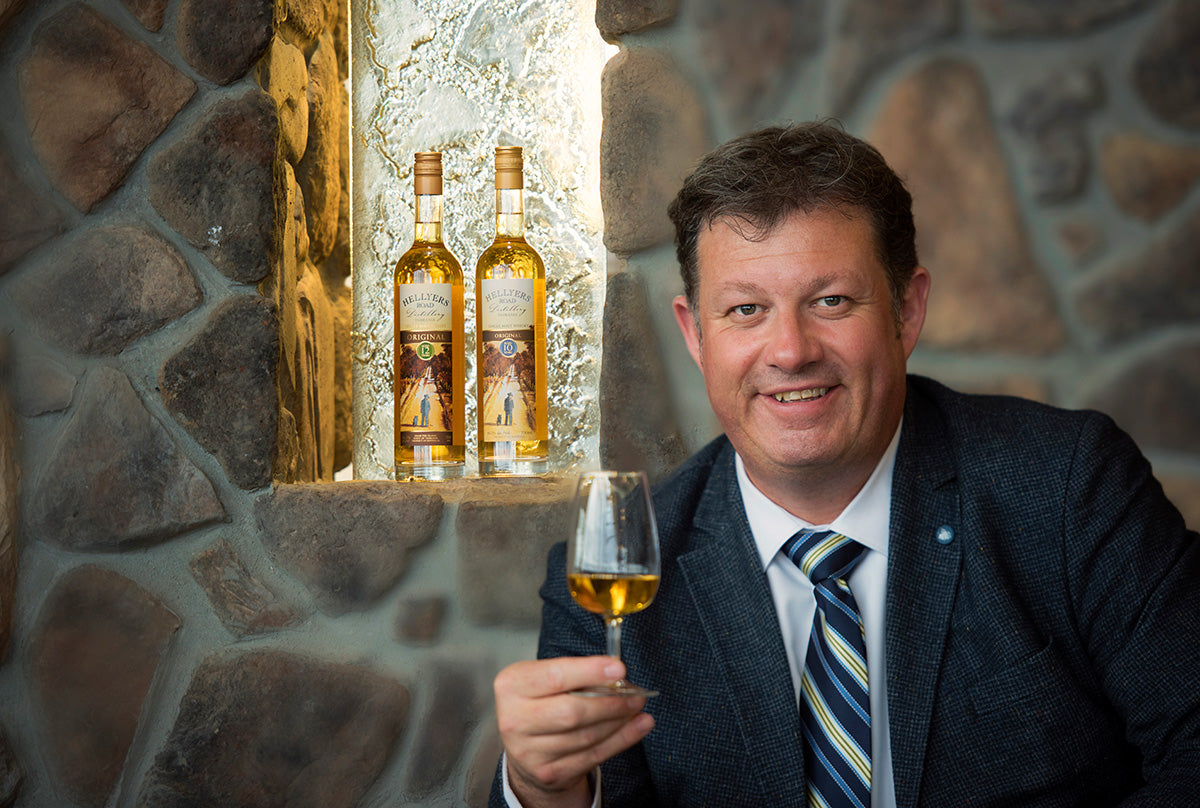 Mark Littler toasting his whisky’s success.