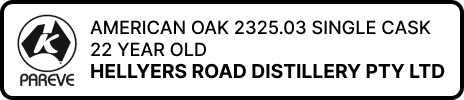 American Oak 22 YO KOSHER CERTIFIED FOOD Pareve