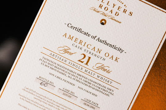 American Oak 21 Year Old Single Cask Single Malt Whisky - Cask #2157.05