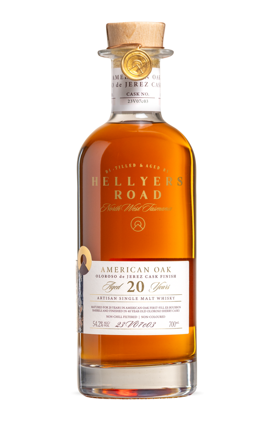 American Oak Oloroso de Jerez Cask Finish 20 Year old Tasmanian Single Malt Whisky