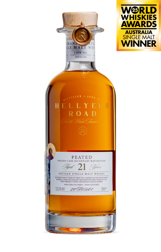 Peated Cask Finish 21 Years Old Tasmanian Single Malt Whisky